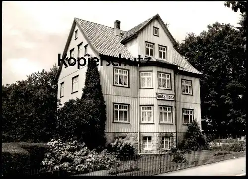 ALTE POSTKARTE BRAUNLAGE IM HARZ HAUS ANITA-ILONA HERZOG-JOHANN-ALBRECHT-STRASSE 32 postcard Ansichtskarte cpa AK