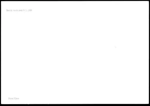 ÄLTERE POSTKARTE BERLIN NACH DEM 9.11.1989 BERLINER MAUER WALL AMERICAN SECTOR mur Ehepaar couple postcard Ansichtskarte