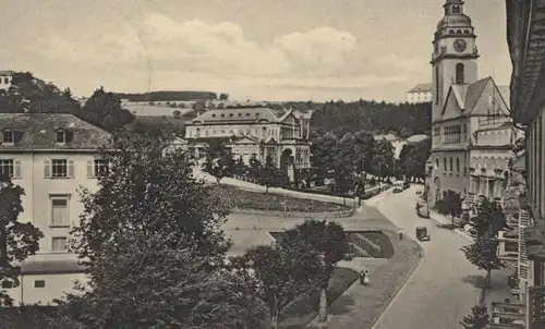 ALTE POSTKARTE BAD SCHWALBACH AM KURHAUS 1936 PANORAMA postcard Ansichtskarte AK cpa