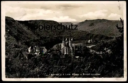 ALTE POSTKARTE ARNSTEIN A. D. LAHN KLOSTER U. SCHLOSS LANGENAU couvent abbey postcard Ansichtskarte AK cpa