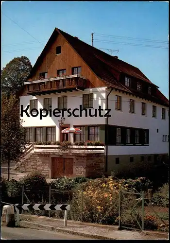 ÄLTERE POSTKARTE GASTHOF PENSION LINDE WÄLDE IM SCHWARZWALD FAMILIE PFAU Lossburg Bluna postcard Ansichtskarte AK cpa