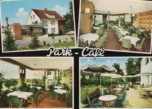 ÄLTERE POSTKARTE BAD WALDLIESBORN PARK-CAFÉ RAINER SCHRIMPF LIPPSTADT postcard Ansichtskarte cpa AK