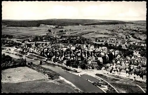 ALTE POSTKARTE HASSFURT AM MAIN PANORAMA TOTALANSICHT TOTAL Ansichtskarte cpa postcard AK