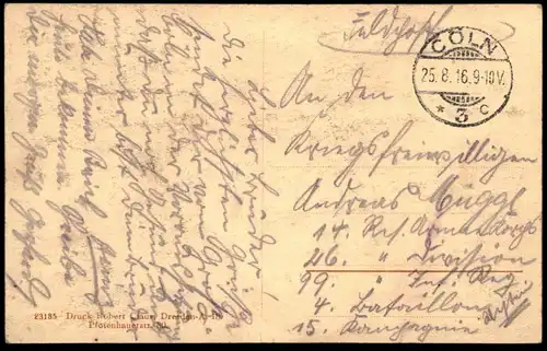 ALTE POSTKARTE PAUL FRAAS ALS DORFRANGE SCHAUSPIELER VERLAG ROBERT CLAUS DRESDEN STEMPEL CÖLN Köln Ansichtskarte cpa AK