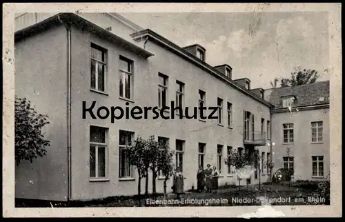 ALTE POSTKARTE EISENBAHN-ERHOLUNGSHEIM NIEDER-DOLLENDORF AM RHEIN cpa AK Ansichtskarte postcard