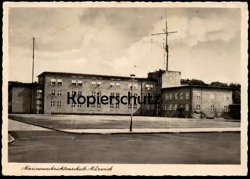 ALTE POSTKARTE MARINENNACHRICHTENSCHULE MÜRWICK MÜRWIK NACHRICHTENSCHULE Marine Flensburg postcard Ansichtskarte cpa AK