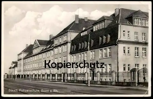 ALTE POSTKARTE BONN AM RHEIN POLIZEISCHULE Polizei Schule police academy school école de police cpa postcard AK