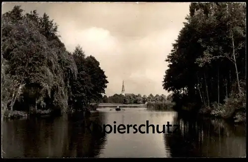 ALTE POSTKARTE GROSS-KÖRIS PARTIE AM KANAL Schulzensee Ruderboot Kreis Königs Wusterhausen cpa postcard AK Ansichtskarte