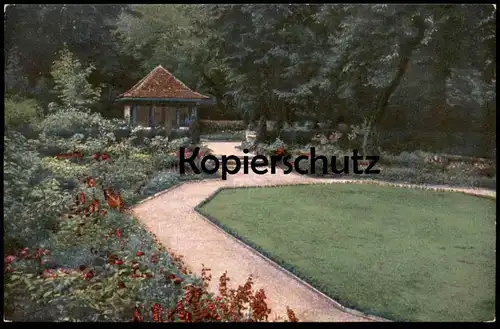 ALTE POSTKARTE STUTTGART GARTENBAUAUSSTELLUNG 1924 PRINZ EITEL'S FARBENGARTEN Botanic Garden Jardin Botanique cpa AK