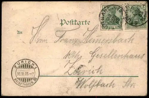 ALTE POSTKARTE K. SCHLOSS WILHELMA BEI STUTTGART 1903 Cannstatt castle chateau cpa Ansichtskarte AK