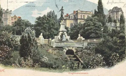 ALTE POSTKARTE STUTTGART EUGENSBRUNNEN 1903 Eugens Brunnen fontaine Fountain cpa postcard AK Ansichtskarte