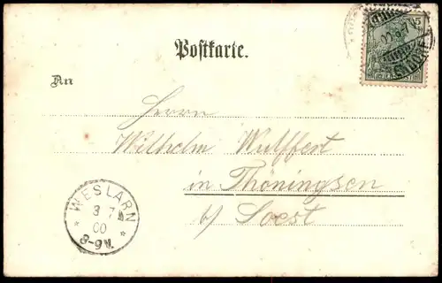 ALTE LITHO POSTKARTE MÜNCHEN PSCHORR-BRÄU POSTKARTEN ROSENBLATT KAMEL WÜRSTCHEN ZAUBER-THEATER Zauberer Kirmes fair
