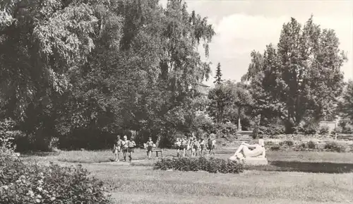 ÄLTERE POSTKARTE KYRITZ ROSENPARK BRANDENBURG Garten garden jardin Kinder enfants children postcard cpa AK Ansichtskarte