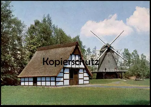 ÄLTERE POSTKARTE CLOPPENBURG KAPPENWINDMÜHLE WINDMÜHLE MÜHLE MOLEN windmolen moulin à vent wind mill windmill museum cpa