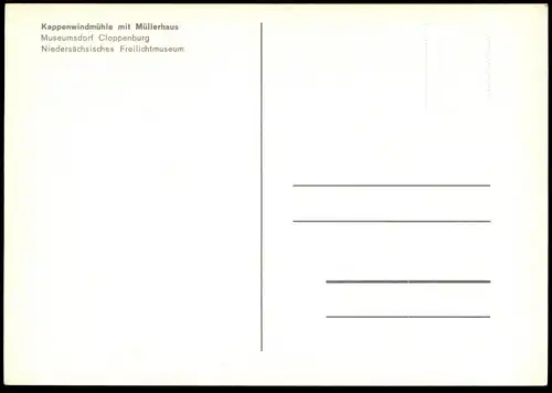 ÄLTERE POSTKARTE CLOPPENBURG KAPPENWINDMÜHLE WINDMÜHLE MÜHLE MOLEN windmolen moulin à vent wind mill windmill museum cpa
