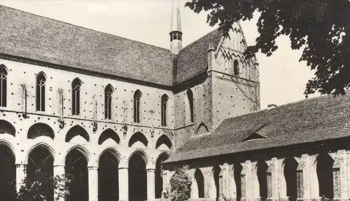 ÄLTERE POSTKARTE GRUSS AUS KLOSTER CHORIN Britz-Chorin couvent abbey Briefmarke Gedenkstätte Langenstein-Zwieberg