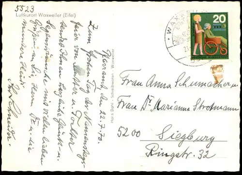 ÄLTERE POSTKARTE WAXWEILER EIFEL ARZFELD KAUGUMMIAUTOMAT AUTOMAT gumball machine distributeur automatique cpa postcard