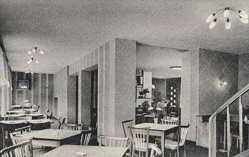 ÄLTERE POSTKARTE ST. THOMAS BEI KYLLBURG EIFEL HOTEL THOMASSTUBE M. LAKOTTA RECHTECKSTEMPEL 22b ÜBER BITBURG postcard AK