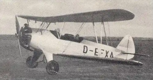 ALTES SAMMELBILD VORTELLA-BILD FLUGZEUG FOCKE-WULF Fw 44 STIEGLITZ BJ 1936 VORTMEYER PREUSSISCH-OLDENDORF Foto photo