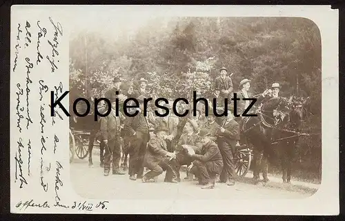 ALTE POSTKARTE OFFENBACH KARTENSPIEL 1905 MÄNNER SPIELEN KARTEN SKAT ? jouer aux cartes playing cards Kutsche photo Foto
