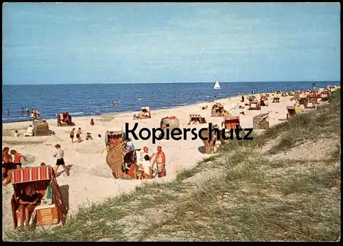 ÄLTERE POSTKARTE HEIDKOPPEL OSTSEE STRAND BEI WISCH-HEIDKATE SCHÖNBERG beach plage Strandkorb postcard AK Ansichtskarte