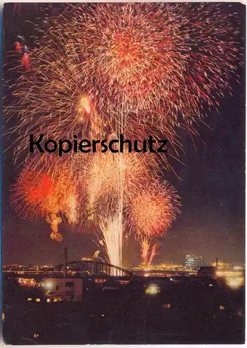 ÄLTERE POSTKARTE TOKIO FEUERWERK FIREWORKS RIVER SUMIDA Feu d'artifice Tokyo Japan japon cpa postcard AK Ansichtskarte