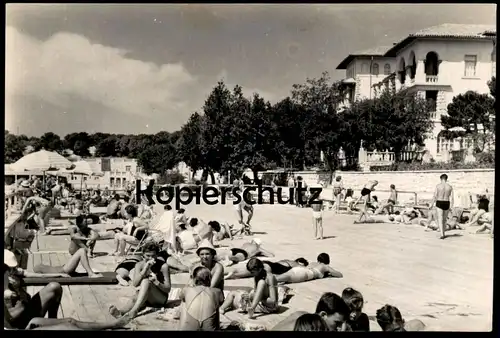 ÄLTERE POSTKARTE NOVI VINODOLSKI KROATIEN Croatia Jugoslawien Yugoslavia Bademode swimsuit bathing suit mode balnéaire
