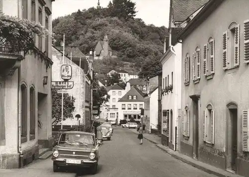 ÄLTERE POSTKARTE LUFT- UND KNEIPPKURORT KYLLBURG EIFEL HOTEL KYLLBURGER HOF SPARKASSE AUTO NSU-PRINZ BITBURGER PILS AK