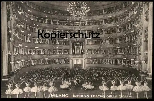 ALTE POSTKARTE MILANO INTERNO TEATRO DELLA SCALA BALLET Tanz danse dance Ansichtskarte AK cpa postcard Mailand