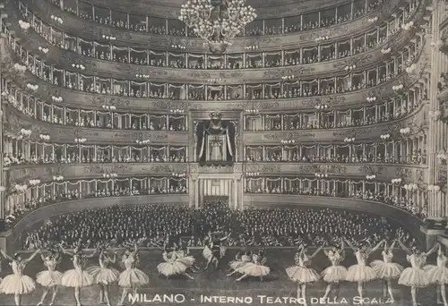 ALTE POSTKARTE MILANO INTERNO TEATRO DELLA SCALA BALLET Tanz danse dance Ansichtskarte AK cpa postcard Mailand