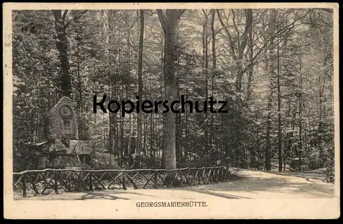 ALTE POSTKARTE GEORGSMARIENHÜTTE BEI OSNABRÜCK HOLSTE DENKMAL 1906 Gedenkstein monument Ansichtskarte cpa postcard AK