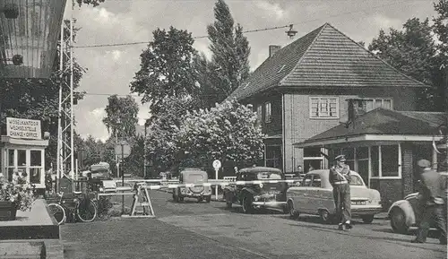 ALTE POSTKARTE GRONAU GRENZÜBERGANG GLANERBRÜCKE GLANERBRUG GRENZE Grense Border frontière Auto car cars cpa postcard AK