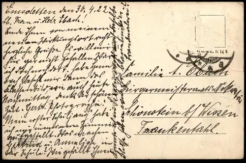 ALTE POSTKARTE EMSDETTEN MÜNSTERSTRASSE 1922 Ansichtskarte cpa postcard AK