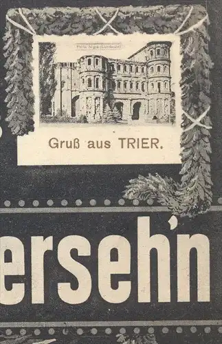 ALTE POSTKARTE GRUSS AUS TRIER 1914 IN DER HEIMAT DA GIBT'S EIN WIEDERSEH'N 1. Weltkrieg guerre WWI cpa postcard AK