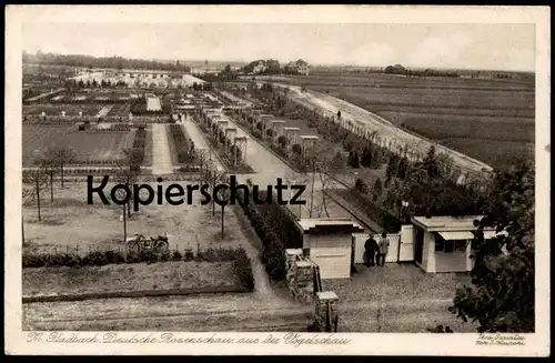 ALTE POSTKARTE DEUTSCHE ROSENSCHAU MÖNCHENGLADBACH AUS VOGELSCHAU Rose Rosen flower Blumen Blume Schau motorcycle moto