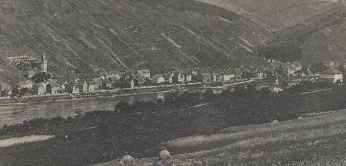 ALTE POSTKARTE MERL AN DER MOSEL ZELL PANORAMA GESAMTANSICHT TOTALANSICHT 29.12.1918 AK Ansichtskarte postcard cpa