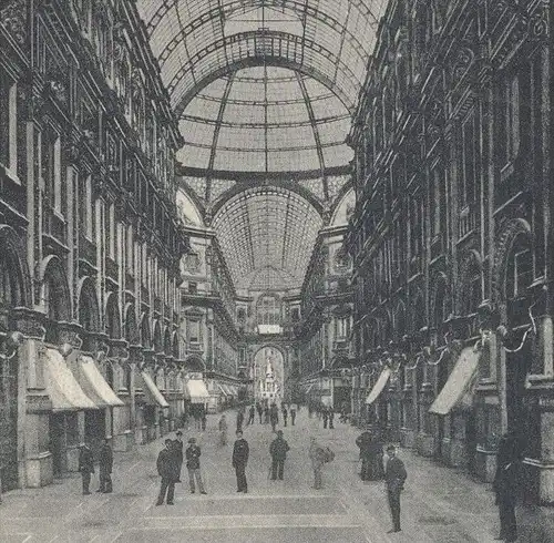 ALTE POSTKARTE MILANO GALLERIA VITT. EM. Vittorio Emanuele Galerie gallery Architektur architecture cpa postcard Mailand