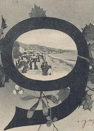 ALTE POSTKARTE MENTON 1905 JAHRESZAHL year date en Jahr la France Frankreich cpa postcard AK Ansichtskarte