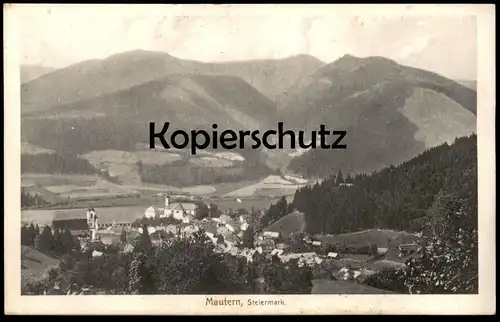 ALTE POSTKARTE MAUTERN STEIERMARK 1911 PANORAMA Österreich Austria Autriche Ansichtskarte AK cpa postcard