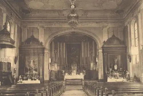 ALTE POSTKARTE KIRCHE VON MATZENHEIM ALSACE ELSASS Intérieur de l'église church Bas Rhin relikwie relique Maria cpa AK