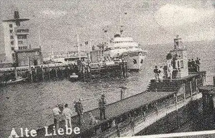 ÄLTERE POSTKARTE CUXHAVEN DÖSE DUHNEN SCHIFF HANSEATIC STEINMARNER STRAND STRANDHAUS ship postcard cpa AK Ansichtskarte