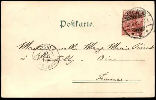 ALTE POSTKARTE BADEN-BADEN CONVERSATIONSHAUS 1901 Konversationshaus conversation-house cpa postcard Ansichtskarte AK