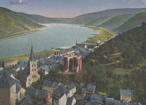 ALTE POSTKARTE BACHARACH AM RHEIN AK Ansichtskarte postcard cpa