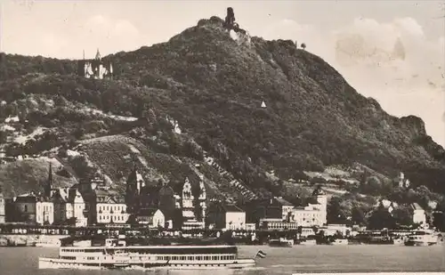 ÄLTERE POSTKARTE GRUSS AUS KÖNIGSWINTER DRACHENFELS PETERSBERG ROLANDSBOGEN bei Bonn cpa postcard AK Ansichtskarte