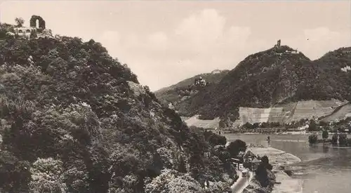 ÄLTERE POSTKARTE GRUSS AUS KÖNIGSWINTER DRACHENFELS PETERSBERG ROLANDSBOGEN bei Bonn cpa postcard AK Ansichtskarte