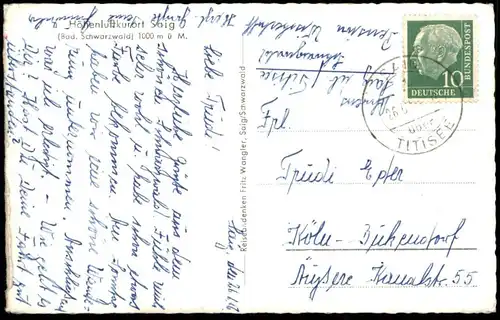 ÄLTERE POSTKARTE HÖHENLUFTKURORT SAIG SCHWARZWALD Feldberg black forest Ansichtskarte AK cpa postcard