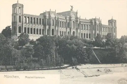 ALTE POSTKARTE MÜNCHEN MAXIMILIANEUM Munich postcard cpa AK Ansichtskarte