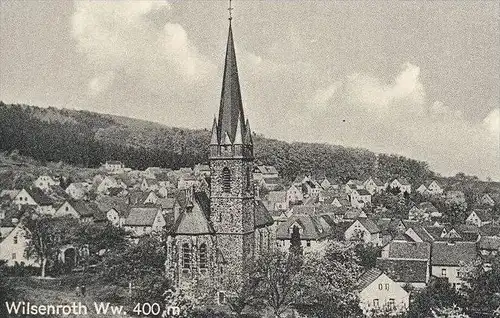 ÄLTERE POSTKARTE WILSENROTH DER SCHÖNE WESTERWALD DORNBURG BLASIUSKAPELLE SCHAFE Schaf sheep mouton Schafherde cpa