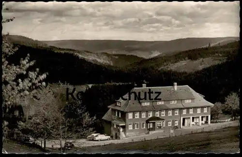 ÄLTERE POSTKARTE HUNDSBACH GASTHAUS ZUR SCHÖNEN AUSSICHT FORBACH SCHWARZWALD Black Forest la foret-noire Opel cpa AK