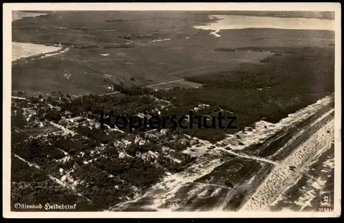 ALTE POSTKARTE OSTSEEBAD HEIDEBRINK POMMERN 1935 Stempel Kolzow Wollin Miedzywodzie Polska poland Polen postcard cpa
